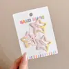 Pinzas para el cabello infantiles de moda con forma de estrella, versátiles y no dañan el cabello, juego de pasadores para arreglar mechones sueltos y flequillo, accesorios para el cabello para niñas