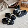 Zapatos de Cuero para Niñas Estilo Nuevo Primavera y Otoño Zapatos Negros de Rendimiento para Niños Zapatos de Princesa Suela Suave Mocasines Elegantes Zapatos Escolares