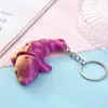 Múltiples Colgantes de Llavero de Animales Realistas Impresos en 3D, Figuras Modelo Articuladas Móviles de Oso y Zorro