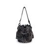 Gran Capacidad Casual Simple Estilo Coreano Moda Casual Estampado de Leopardo Distintivo Moderno Cadena para Mujer Bolso Cruzado Tipo Cubo de Hombro