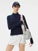 Bingse Otoño Invierno Nuevo Golf para Mujer Manga Larga Perforado Adelgazante Conjunto Deportivo Conjunto de Falda de Tenis