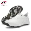 Vendas Diretas da Fábrica Esportiva Folishu: Sapatos de Golfe Impermeáveis e Respiráveis com Cadarços Giratórios e Travas Ajustáveis