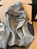 Abrigo Sudadera con Capucha Hueco Color Albaricoque para Mujer, Invierno 2026, Se Puede Usar Afuera, Cárdigan, Absolutamente Hermoso y Muy Atractivo, Top de Punto Grueso