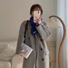 Lenço Curto Pequeno Macio Espesso Cor Sólida Estilo Japonês Feminino Inverno Estilo Coreano Estudante Moda Quente Versátil Lenço Masculino de Moda