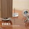 Mesa Redonda Uñas de Silicona Plástico Transparente Silicona Uñas para Pies de Muebles Almohadillas para Pies de Silla Uñas para Pies de Taburete Engrosadas Silenciosas