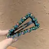 Accesorios para el Cabello Estilo Dongdaemun Coreano Clip para el Cabello Súper Brillante con Pedrería de Cristal Pinza de Pato Pinza Lateral Pinza Bb Pasador Adorno para el Cabello