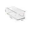 Caja de almacenamiento grande para escritorio, cesta transparente para cosméticos, cajón de dormitorio, organizador de mascarillas faciales, estante para snacks y artículos varios
