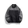 Chamarra Deportiva Outdoor con Cuello Alto de Bloques de Color Funcional Marca Japonesa de Moda para Hombre Top JK3019