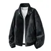 Chaqueta de Gamuza con Solapa para Primavera y Otoño Unisex Casual Cálida Versátil Adelgazante Elegante Estilo Moderno