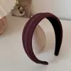 Diadema Color Café con Leche para Otoño e Invierno para Mujer, Diadema de Esponja de Alta Gama, Pinza para el Cabello para Lavarse la Cara, Accesorios para el Cabello, Recogido de Cabello Moderno y Elegante