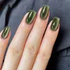 Art Nails Mais Vendidas da Amazon, Unhas Postiças de Cor Sólida que Realçam o Branco Olho de Gato, Unhas Postiças de Alta Qualidade, Adesivos de Unha