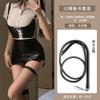 Ropa interior sexy de deseo sexy uniforme de secretaria OL camisa blanca profesional traje de falda de cuero pasión entrepierna abierta falda tentación