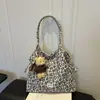 Bolsa Tote Pleateada Estilo Coreano Estilo Preguiçoso Ombro Único Personalidade Grande Capacidade Para o Trabalho Retro Estrelas Casual Elegante