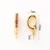 Hebilla de Cierre para Colgante de Collar de Perlas Chapada en Cobre 18K Microincrustación Hebilla Universal Hebilla de Cierre Accesorios Vacíos Hebilla de Resorte para Manualidades DIY Conservación del Color