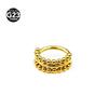 Titanio G23 comercio exterior nuevos adornos para perforaciones acero inoxidable puro con incrustaciones de circonita anillo cerrado simple anillo para la nariz aretes transfronterizos