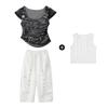 Ropa de Jazz para Niñas Moderna y a la Moda Chaleco de Jazz para Niños Conjunto de Baile de Jazz para Niños Verano