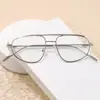 Nuevas Gafas de Sol Metálicas de Doble Puente con Forma de Sapo para Mujer Moda Europea y Americana Ins Gafas de Sol Retro Gafas Anti-UV para Fotografía Callejera