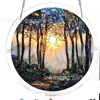 Novas Decorações de Janela: Luz de Jardim ao Luar Que Pega Luz Pingente Colorido, Decorações da Amazon, Rio com Vista para Janela de Acrílico