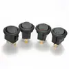 Interruptor redondo KCD1 tipo olho de gato, formato de barco, três pinos com luz LED olho de peixe, 12V/20A, para modificação de iluminação automotiva