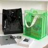 Bolsa de playa de PVC con ojos, bolsa transparente portátil para exteriores, bolsa de mano de gran capacidad, bolsa de almacenamiento para lavado de piscina, bolsa portátil