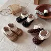 Zapatos de Encaje Mary Jane de Moda y Dulces para Niña Modelo Nuevo Otoño/Invierno 2026 Zapatos de Suela Suave con Velcro para Niñas Jóvenes