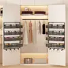 Estante de Almacenamiento Lateral para Armario sin Taladro, Estante de Almacenamiento de Múltiples Niveles Ultradelgado Montado en la Pared para Organizar Ropa Interior, Calcetines y Accesorios