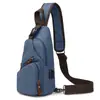 Mu Gu transfronterizo Europa y Estados Unidos bolso de lona retro viaje USB mochila diagonal bolso de pecho para hombre una generación de cabello