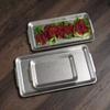 Plato rectangular de acero inoxidable 304 engrosado, plato para barbacoa coreana, plato para sushi, plato de fondo plano, bandeja, plato de almacenamiento