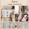 24 Piezas de Marcadores de Libro de Papel de Collage Retro Tarjetas Pequeñas Decorativas para DIY Cajas de Regalo Culturales y Creativas con Libros de Lectura