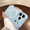 Adequado para Capa de Celular Iphone17Promax Gelatina Sucção Magnética Duas em Uma Apple 18 Fosca Simples 16 Anti-Queda 15