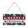 Decorações de Natal de madeira transfronteiriças, Enfeites pendurados festivos DIY, Árvore de Natal, Decorações de fundo de parede