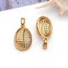 Acessórios para joias DIY, pingente de estrela-do-mar transfronteiriço, banhado a cobre com ouro real 18k, cravejado com zircônia, versátil para colares e pulseiras