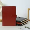 Livro de Atas de Reunião Elegante Personalizado para Escritório Couro Sintético Caderno de Negócios Logo Diário Simples Caderno de Capa Dura Espessado