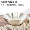 Cuenco de fideos fríos de acero inoxidable grueso, cuenco de bibimbap coreano, cuenco de sopa con aislamiento de doble capa, cuenco picante, cuenco de cubo comercial