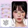 Tatuagens Faciais Adesivas de Suporte ao Fã Zhang Zhenyuan À Prova D'água Duradouras para Evento Concerto Performance Maquiagem Braço