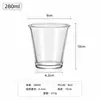 Copo de vidro com canudo, xícara de café, design minimalista moderno, copo de água, copo para bebida de frutas, copo doméstico, copo moderno para bebidas e sucos