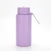 Taza de acero inoxidable 304 transfronteriza de 34 oz con asa y popote, gran capacidad, boca ancha, de silicona, portátil, para deportes, botella de agua, taza térmica