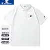 Camisa polo de algodão 220g com bordado graffiti Champion, novo estilo de verão para homens e mulheres, camiseta casual esportiva com gola polo