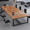 Mesa de Conferencias para Sala de Reuniones Estilo Minimalista Moderno Mesa de Entrenamiento Apilable Banco de Trabajo Mesa Larga Grande Escritorio de Oficina de Gama Alta
