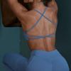 Suministro Transfronterizo Europa y Estados Unidos sujetador de yoga de espalda secado rápido transpirable sujetador deportivo espalda cruzada sexy