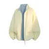 Chamarra con Bloques de Color y Cuello Alto con Logo Personalizado para Hombres y Mujeres, Marca de Moda, Elegante Chamarra Dopamina para Adolescentes, Ropa de Abrigo para Hombres