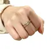 Anillo de Estrella de Ocho Puntas Hueca Dorada para Mujer, Diseño de Nicho de Lujo de Alta Gama, Anillo Abierto para Dedo Índice, Nuevo Modelo 2026