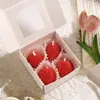 Caja de Regalo con Velas en Forma de Fresa, Velas Aromáticas para Uso en el Hogar, Velas Regalo con Fragancia Creativa y Romántica para el Día de San Valentín, Transfronterizo
