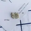 Accesorios para Joyería DIY al por Mayor Nuevo Estilo Colgante de Lazo Dorado con Pedrería y Perla Colgantes Material para Colgantes al por Mayor