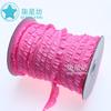 Color 1.5CM tela de un solo sentido hongo elástico cinturón elástico encaje tela volante cinturón elástico encaje accesorios para vestidos de novia