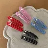 Grampo de Cabelo Coração Xadrez Estilo Menina Versátil para o Dia a Dia Moda Presilha Bico de Pato Presilha Marinha Grampo para Cabelo Quebrado Acessórios de Cabelo Novo Estilo
