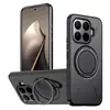 Capa de Celular com Sensação de Pele para Xiaomi 17t Pro com Cobertura Total e Suporte de Anel Rotativo, Capa Magnética para Redmi Note 17