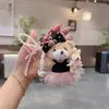 Novo Vestido Elegante de Princesa, Coelho de Orelhas Caídas, Vestido de Renda Exquisito, Vestido Tutu de Urso, Pingente de Corrente de Contas de Luxo para Boneca