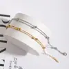 Pulsera de Doble Capa con Perlas para Celebridad de Internet y Personalidad de la Moda, Pulsera de Perlas Versátil y Simple con Exquisitos Elementos Geométricos