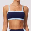 Sujetador Deportivo de Sensación de Segunda Piel para Mujer, Transpirable, Absorbente de Sudor, Ribete de Color Contrastante, Copas Integradas, Espalda Hermosa, Sujetador para Pilates Yoga para Mujer 2567